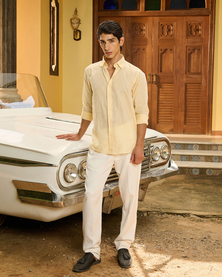 Sorrell Brown Shirt - 100% Linen