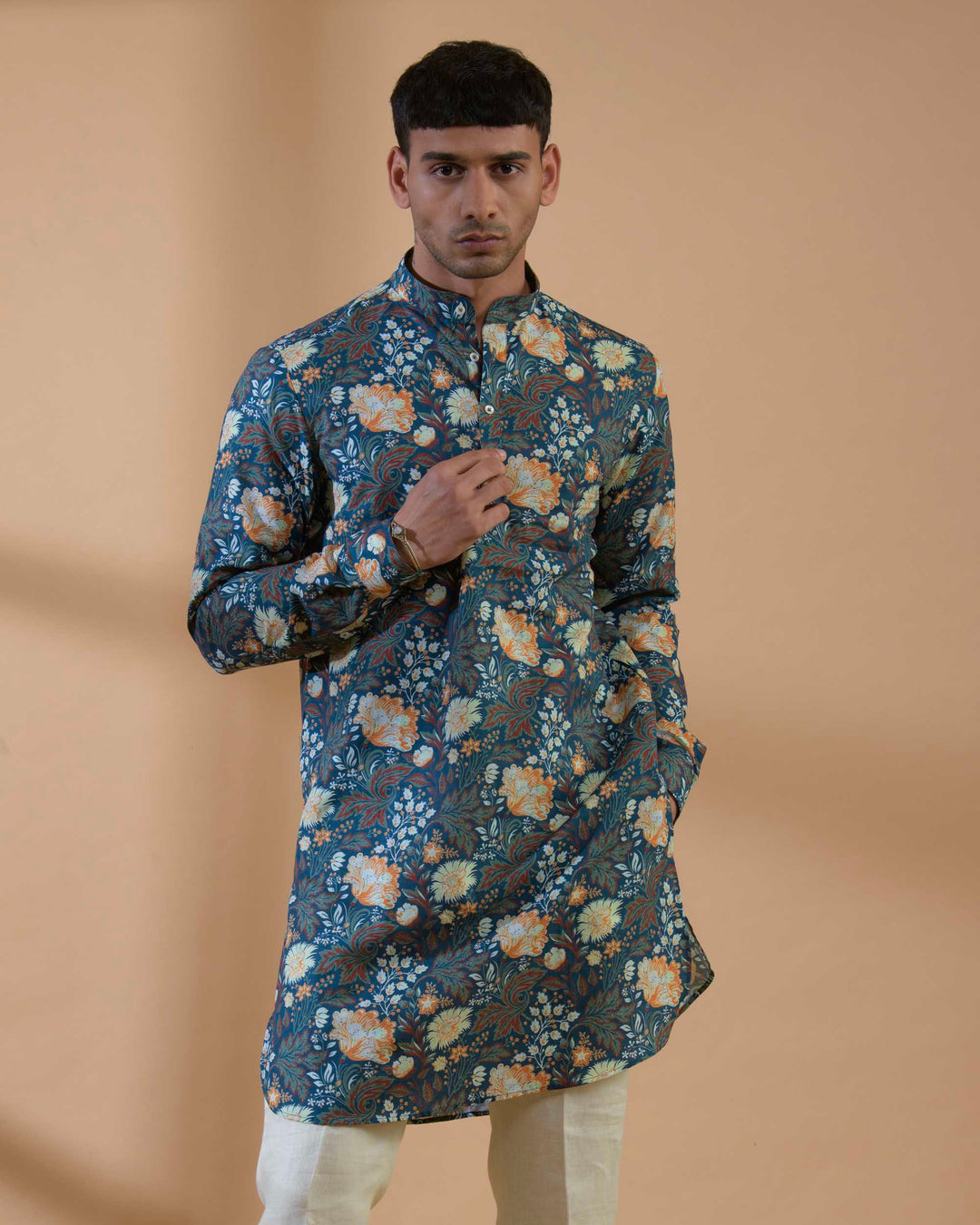Dianne Blue - 100% Linen Kurta