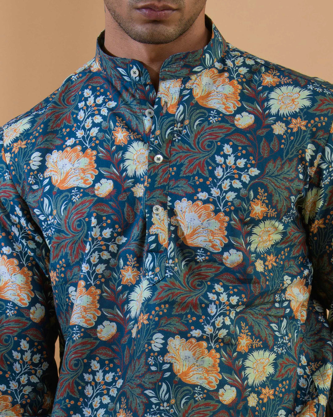 Dianne Blue - 100% Linen Kurta