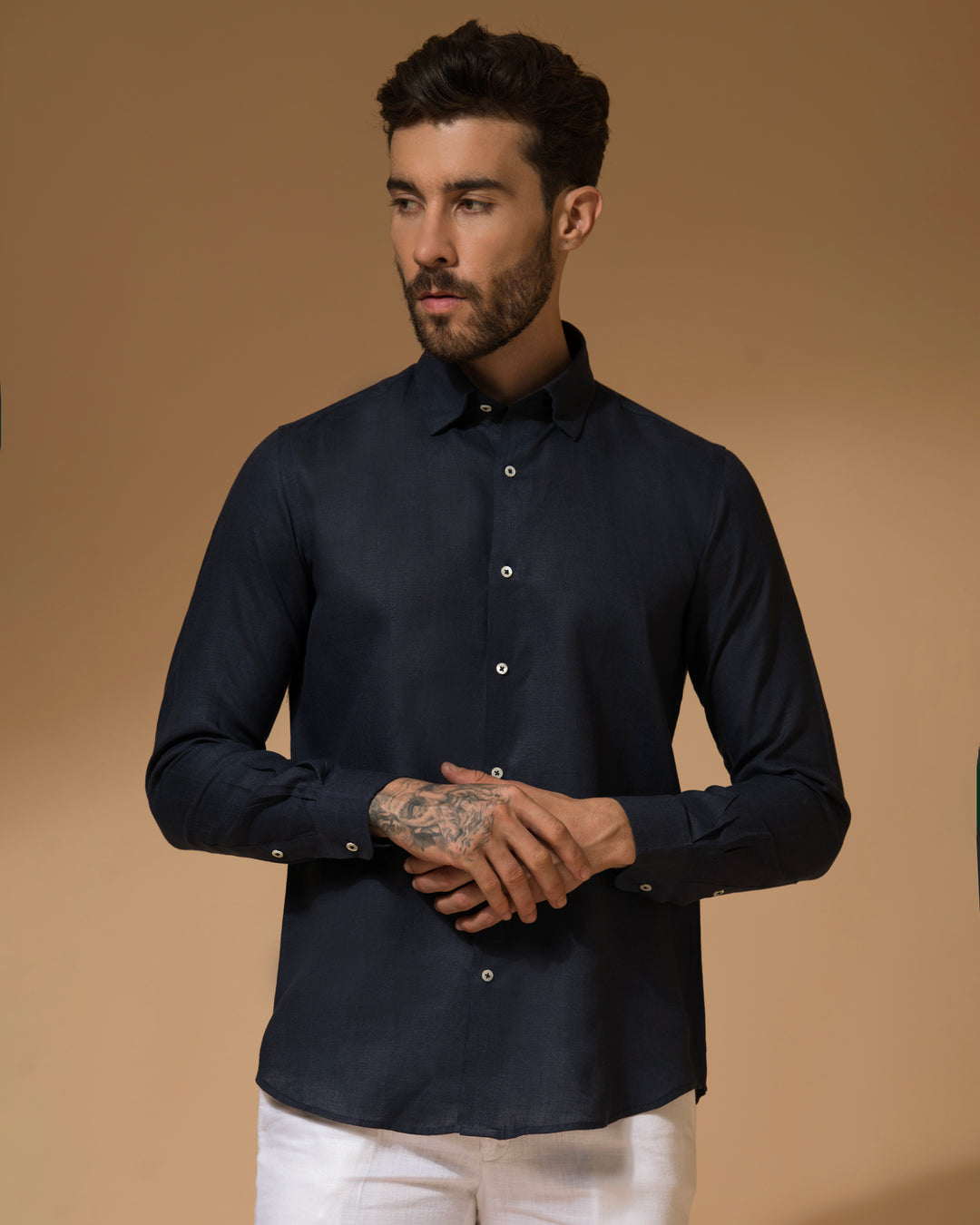 Black Shirt - 100% Linen