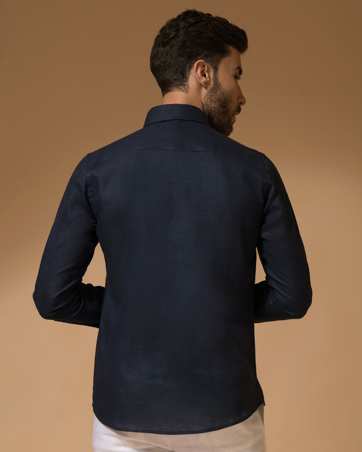 Black Shirt - 100% Linen