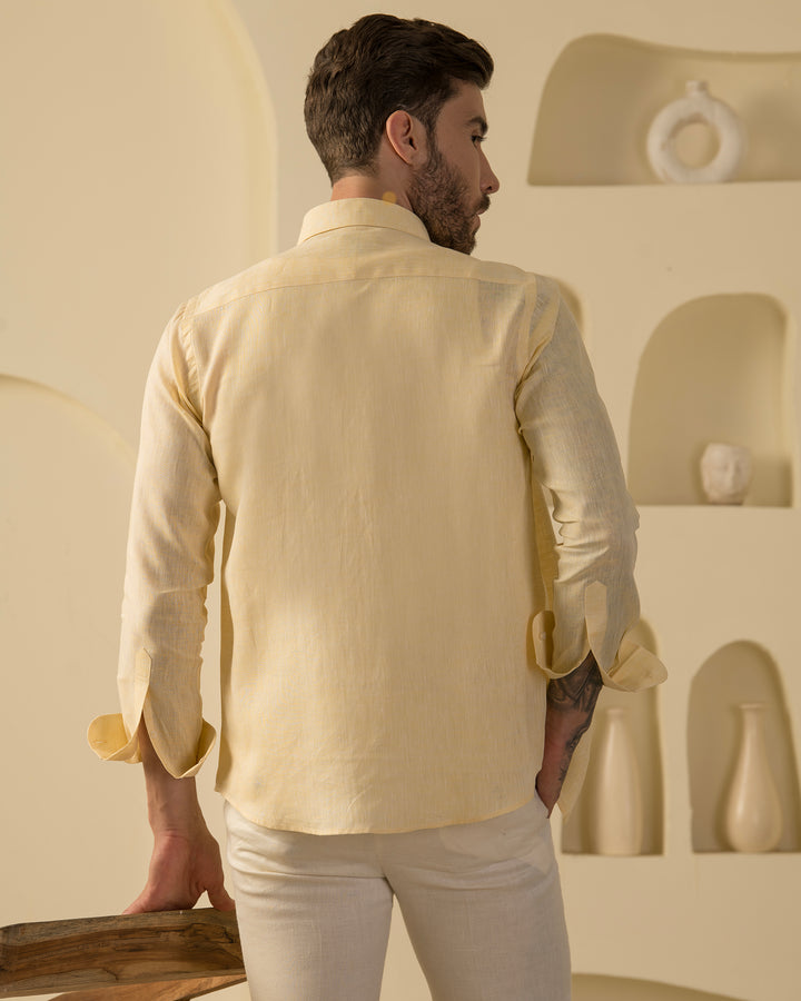 100% LINEN - SHIRT-BANANA MANIA