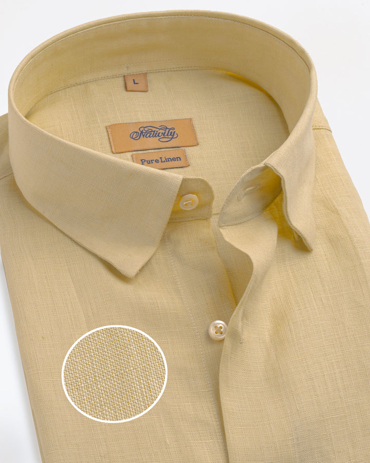 Sorrell Brown Shirt - 100% Linen