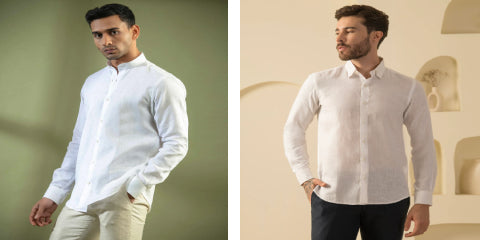 Exploring the Different Shades of Men’s White Linen Shirts