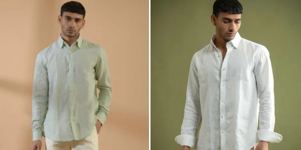men's linen button down shirt