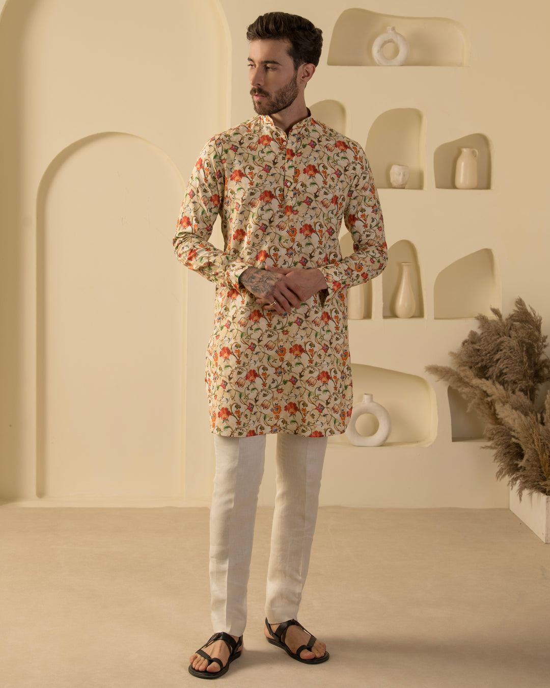 Sorrell Brown - 100% Linen Kurta