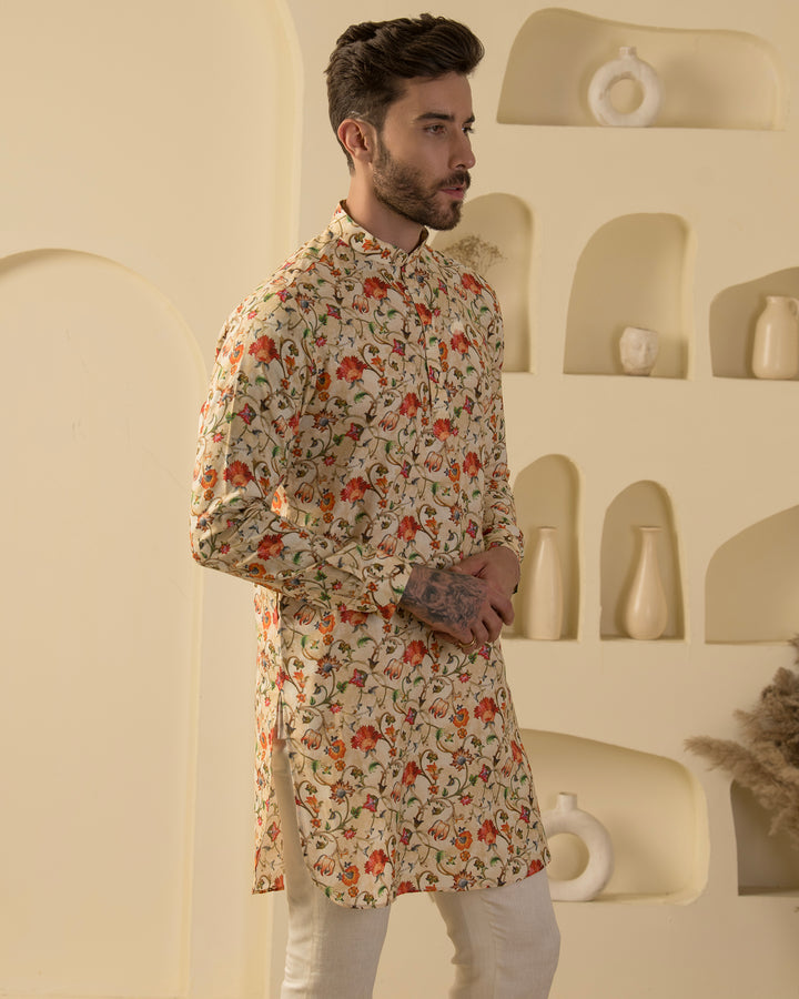 Sorrell Brown - 100% Linen Kurta