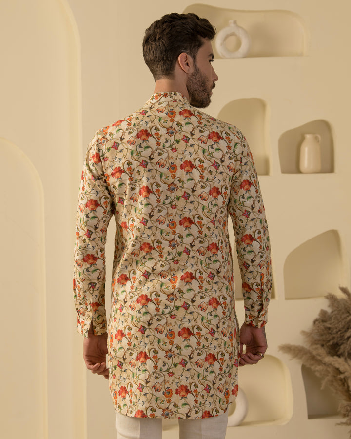 Sorrell Brown - 100% Linen Kurta